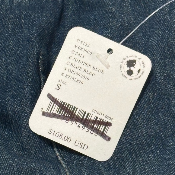 NWT We the Free x Free People Match Point Denim Jumpsuit S Slim Fit - Picture 10 of 14